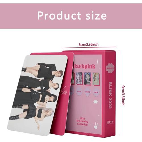 2 Pack/110Pcs Blackpink Born PINK Lomo Card Photocards Nouvel Album Carte  Mini Photo Cartes Kpop BP Poster Cards Cadeau pour Fans