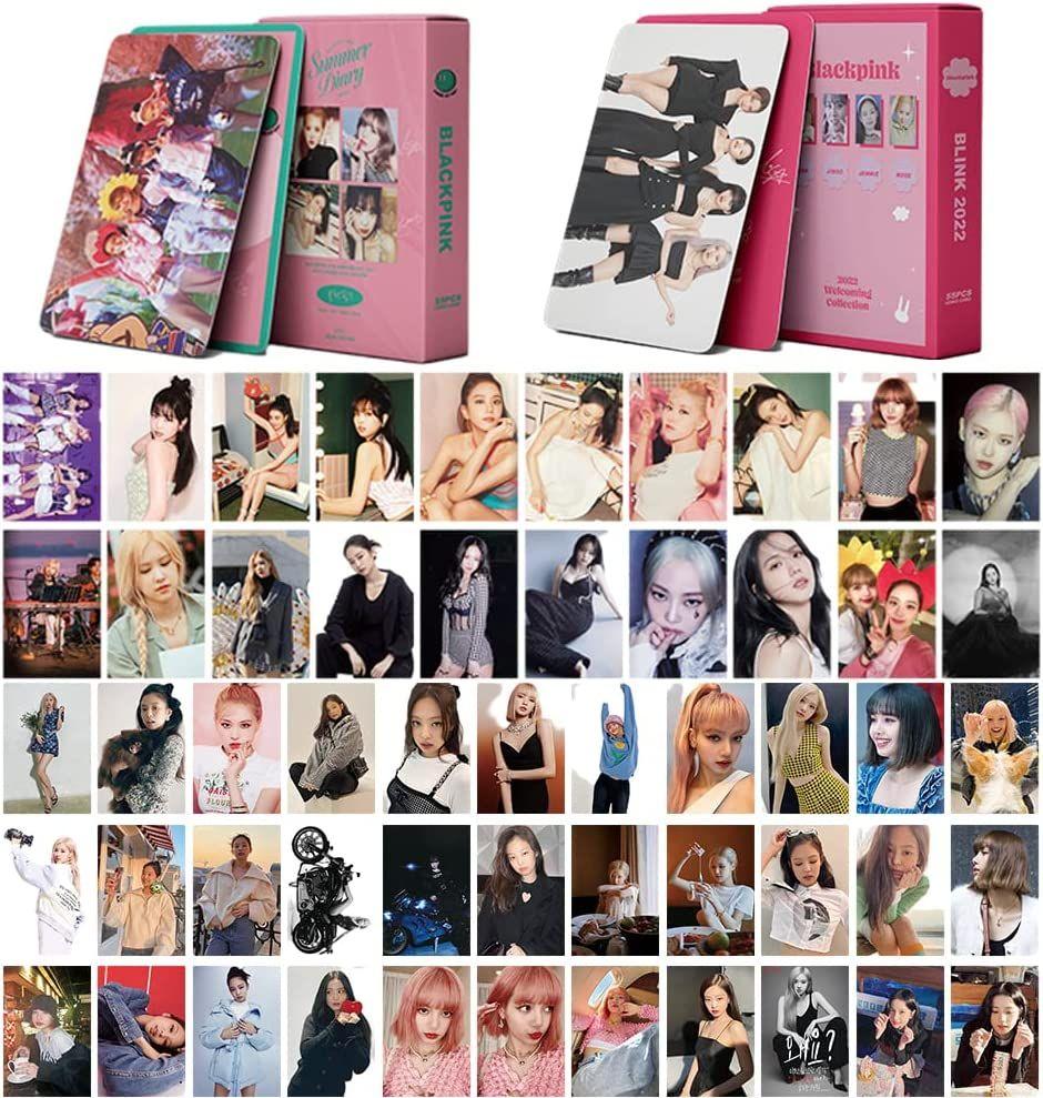 Boosterkpop Photocard Uno Blackpink Jeu de société Nouvel album Pink Lomo  Cards Carte postale Cartes photo Coréenne Fashion Girls Poster Fans Cadeau