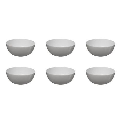 Lot De 6 Coupelles Rondes "Jeanne" 12cm Blanc