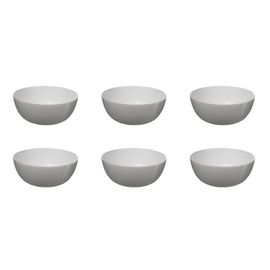 Lot De 6 Coupelles Rondes "Jeanne" 12cm Blanc