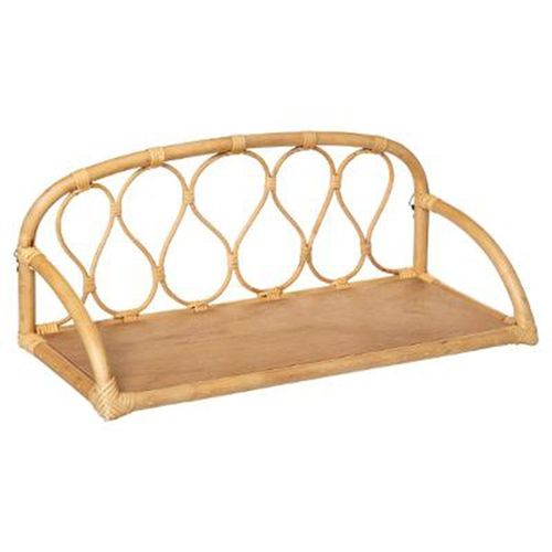 Étagère Murale En Rotin "Liberty" 57cm Naturel