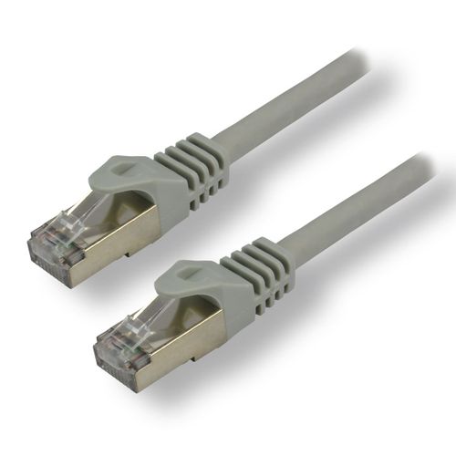 MCL - Cordon de raccordement - RJ-45 (M) pour RJ-45 (M) - 3 m - 5.8 mm - SFTP - CAT 7 - gris