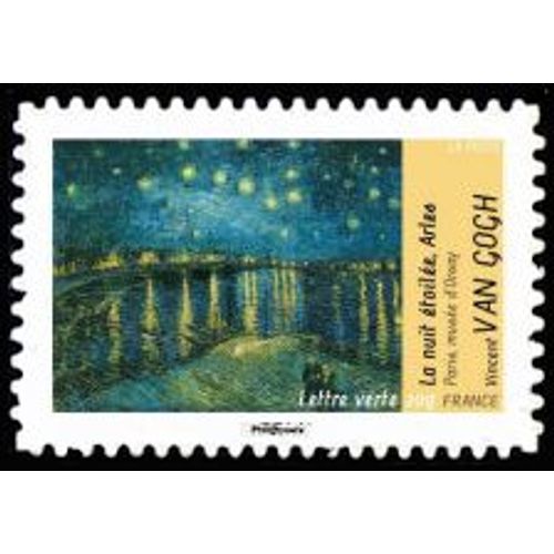 Timbre France 2013 Oblitéré - Vincent Van Gogh - La Nuit Étoilée - Yt Adhésif - N° 835