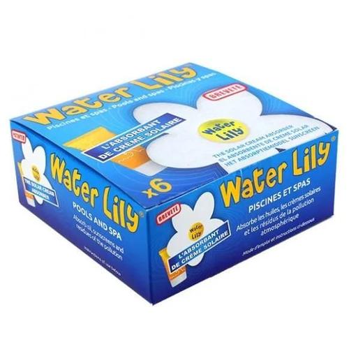 Fleur Water Lily : nettoyant absorbant - Boîte de 6 - Lot de 2