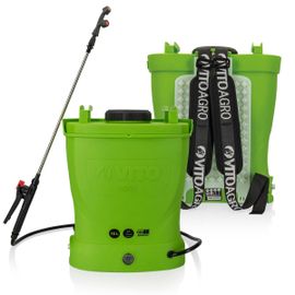 Pulverisateur de jardin 16L à batterie VITO 12V/8AH 6 bars max autonomie 4h chargeur inclus Vaporisateur Traitement Vegetaux