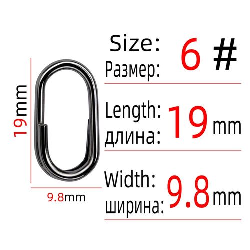 20 Pcs - Leurre De Pêche Ovale, Cercle De Brochet, En Acier Inoxydable, Rotatif, Anneaux Fendus Ovales, Accessoires De Pêche, Connecteur, Broche, Matériel