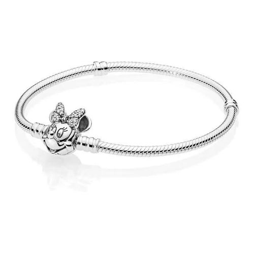 Pandora 925 Sterling Zilveren Disney Minnie Bracelet 597770cz-18 (Longueur: 18.00 Cm)