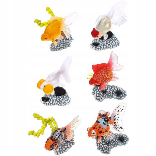 Décoratif Poisson Modele Aquarium Plante Enfant 6 Pcs