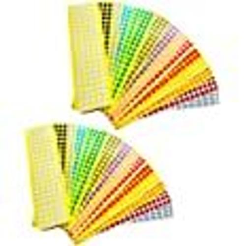 Acheter 16 feuilles/Lot étiquettes de codage couleur autocollants ronds  points colorés papier autocollant autocollants faciles à poser fournitures  scolaires de bureau