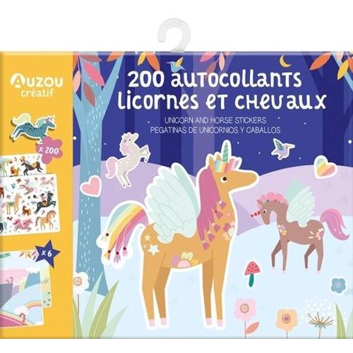 200 Autocollants Licornes Et Chevaux