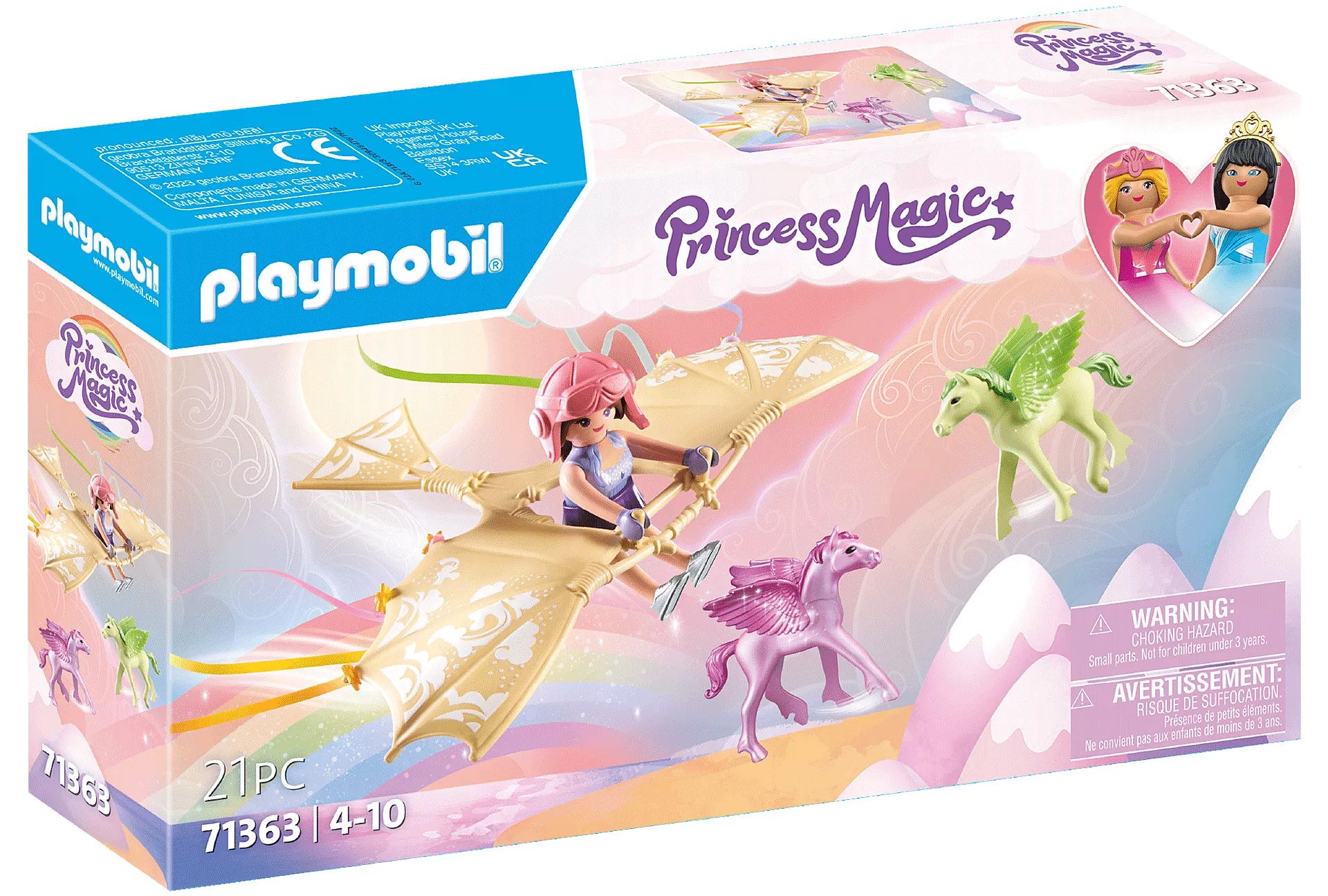 Playmobil Princess Magic 71363 - Princesse Et Poulains Ail�s