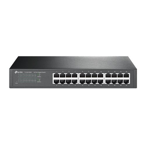 TP-Link TL-SG1024D - Commutateur - 24 x 10/100/1000 - de bureau, Montable sur rack