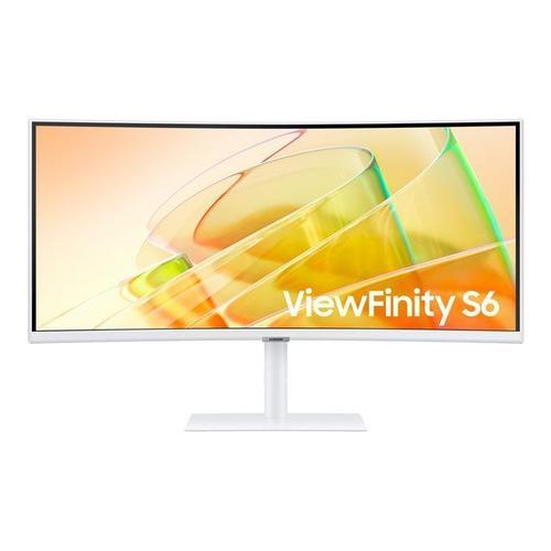 Samsung ViewFinity S6 S34C650TAU - S65TC Series - écran LED - incurvé - 34" - 3440 x 1440 UWQHD @ 100 Hz - VA - 350 cd/m² - 3000:1 - HDR10 - 5 ms - 2x Thunderbolt 4, HDMI, DisplayPort -...