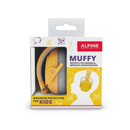 Alpine Mkids-Ye - Casque Auditif Enfant Muffy Kids - Jaune