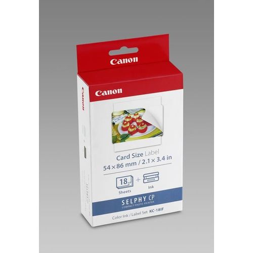 Canon KC-18IF - Étiquettes - 18 unités - pour Selphy CP1000, CP1200, CP330, CP530, CP760, CP770, CP780, CP790, CP800, CP820, CP910
