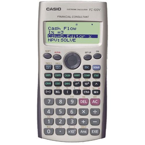 Calculatrice financière Casio Financiere FC 100V-2