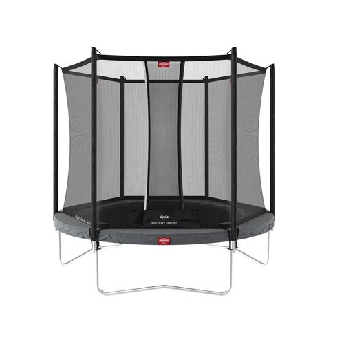 Trampoline Favorit Regular 330 Grey Avec Filet De Securité Comfort