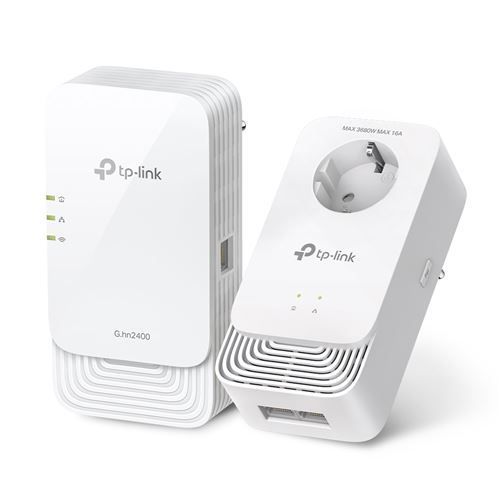 Kit CPL TP Link G.HN2400 Gigabit Wifi Blanc