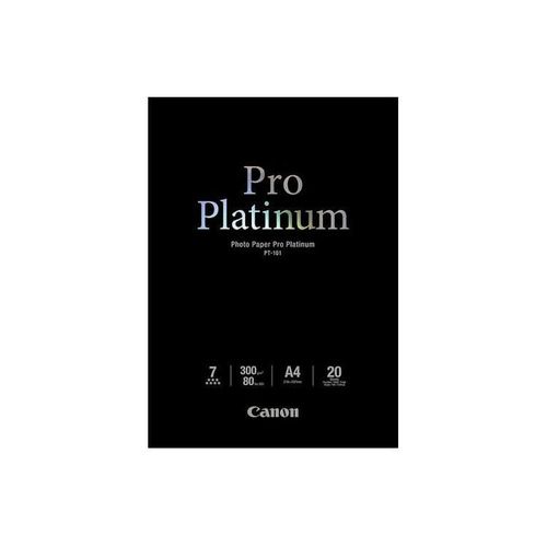 Canon Photo Paper Pro Platinum - Papier photo - A4 (210 x 297 mm) - 300 g/m² - 20 feuille(s) - pour Pixma iP3600, MP240, MP480, MP620, MP980