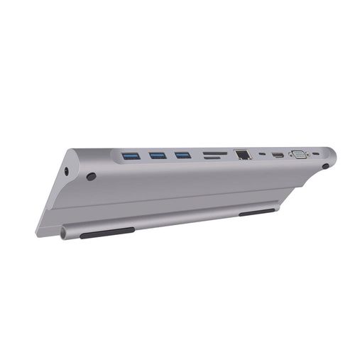 Station D Accueil 11 Ports USB Type C WE Gris