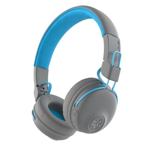 JLab Studio Wireless On Ear Bluetooth Casque supra-aural pliable, micro-casque, sonnerie personnalisable bleu
