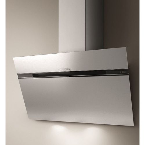 Elica Stripe Lux IX/A/90/LX - Hotte - hotte décorative - largeur : 89.8 cm - extraction et recirculation (avec kit de recirculation supplémentaire) - acier inoxydable