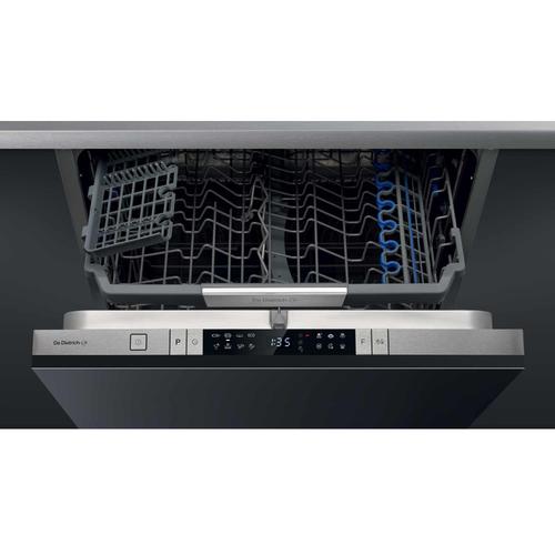 De Dietrich DCJ424DQX-01 - Lave vaisselle Inox/noir - Encastrable - largeur : 59.8