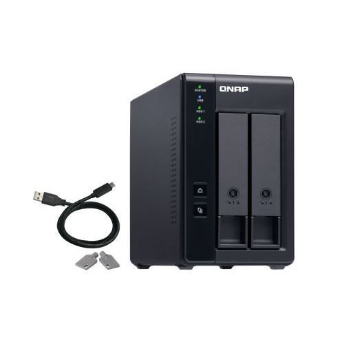 QNAP TR-002 - Baie de disques - 2 Baies (SATA-600) - USB 3.1 Gen 2 (externe)