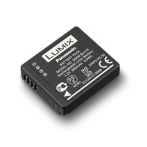 Panasonic DMW-BLH7 - Pile pour appareil photo Li-Ion 680 mAh - noir - pour Lumix DMC-LX10, LX15, LX9 Lumix G DC-GX850, DMC-GF7K, GM1SK, GM1W, GM5, GM5K, GM5L, GM5W