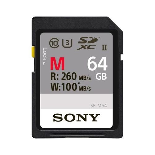 Sony SF-M Series SF-M64 - Carte mémoire flash - 64 Go - UHS Class 3 / Class10 - Sdxc UHS-II