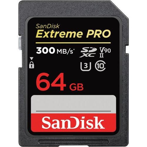 SanDisk Extreme Pro - Carte mémoire flash - 64 Go - UHS-II U3 / Class10 - 1733x/2000x - SDXC UHS-II