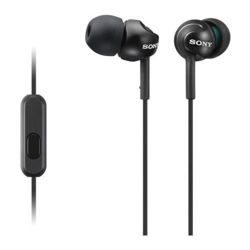 Sony MDR-EX110AP/B - EX Series - écouteurs avec micro - intra-auriculaire - filaire - jack 3,5mm - isolation acoustique - noir