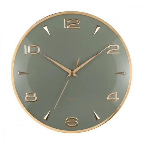 Horloge murale Sienna Glow D40cm - Present Time - Vert -