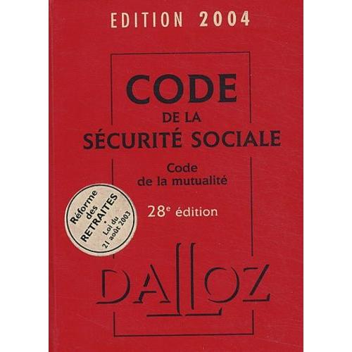 Code De La Sécurité Sociale Et Code De La Mutualité