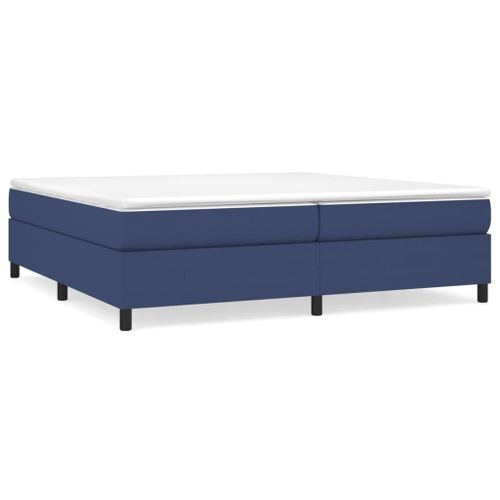 Vidaxl Sommier À Lattes De Lit Bleu 200x200 Cm Tissu