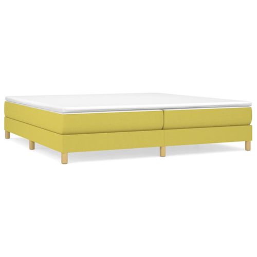 Vidaxl Sommier À Lattes De Lit Vert 200x200 Cm Tissu