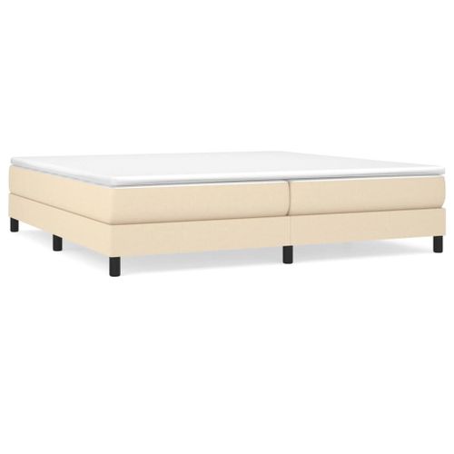 Vidaxl Sommier À Lattes De Lit Crème 200x200 Cm Tissu