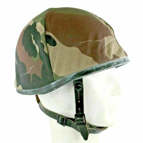 Casque Lourd Armée Française Avec Couvre Casque 1981