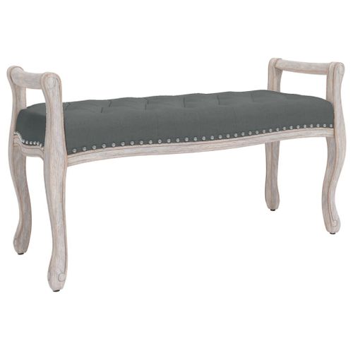 Vidaxl Banc Gris Foncé 110x45x60 Cm Tissu
