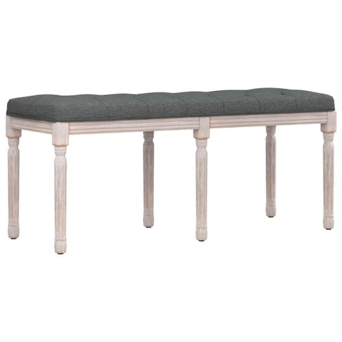 Vidaxl Banc Gris Foncé 110x40x49 Cm Tissu