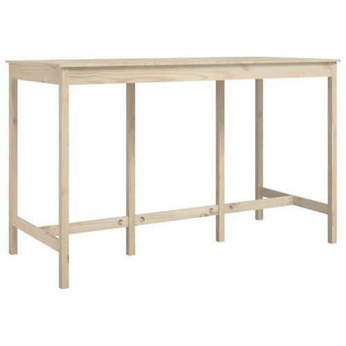 Vidaxl Table De Bar 180x80x110 Cm Bois Massif De Pin