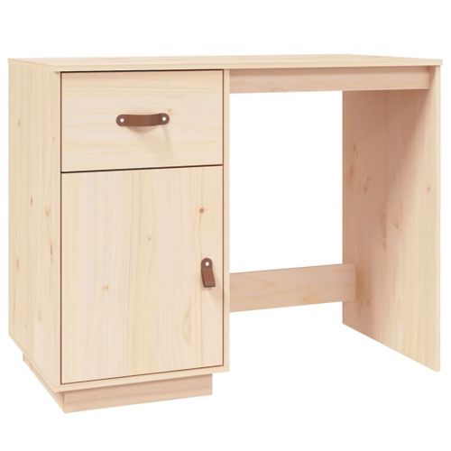 Vidaxl Bureau 95x50x75 Cm Bois Massif De Pin