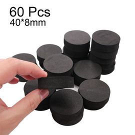 40pcs Pieds En Caoutchouc Pour Planche à Découper, Antidérapants Pieds De Planche à Découper Avec Vis Acier Inoxydable 15mm Large X 8mm Haut Pare- Chocs De Pieds Caoutchouc Coussinets (Noir
