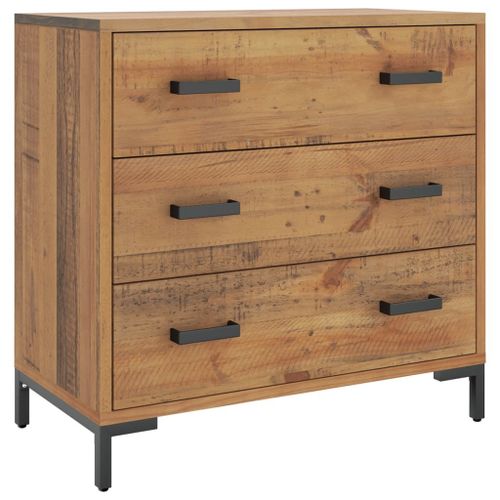 Vidaxl Commode 75x35x70 Cm Bois De Pin Massif Recyclé