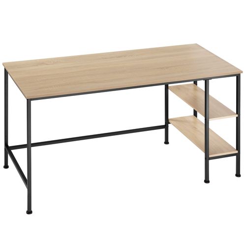 Bureau Informatique Donegal Avec Rangement Style Vintage - Bois Clair Industriel