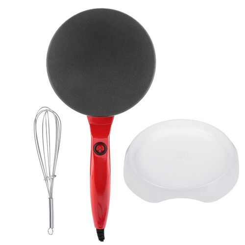 Crêpière électrique antiadhésive,220V,600W,pour crêpes,Pizza et gâteaux,ustensile de cuisine - Type Rouge