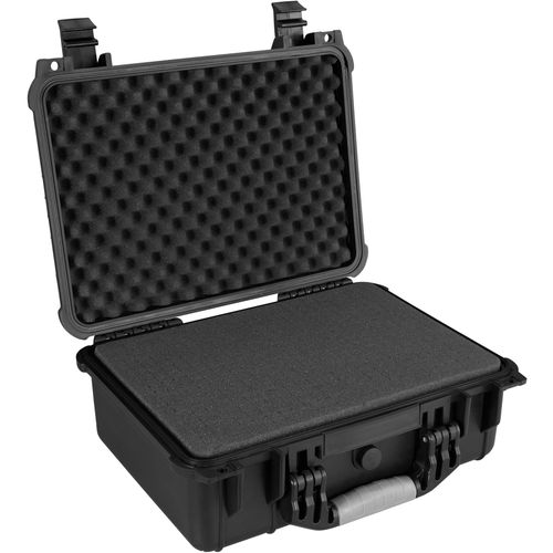 TECTAKE Valise Etanche pour Appareil Photo Coffret de protection Universel Cam?ra + 3 Mousses 42 cm x 39 cm x 17,5 cm Noir