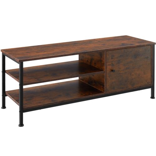 Meuble Bas Durban 110x40x45,5cm - Bois Foncé Industriel