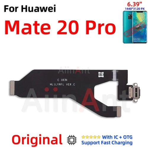 Aiinant-Chargeur Usb S6 Connecteur,Carte De Charge,Câble Flexible Pour Huawei Mate 9 10 20 Lite Pro,Pièces De Téléphone - Type Mate 20 Pro-Ori