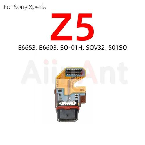 Aiinant-Port De Charge Usb,Chargeur S6 Connecteur Câble Flexible Pour Sony Xperia X Xz Xz1 Xz2 Xz3 Z3 Z4 Z5 Compact Premium Plus - Type Z5
